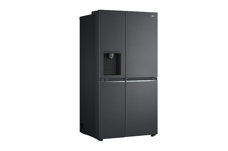 LG 635L Door in Door™ Side by Side (Matte Black Stainless Steel), Energiklass E, Vatten/is utan röranslutning, Smart Diagnosis™ med Wi-Fi, GSJV71MCLE