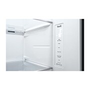 LG 635L Door in Door™ Side by Side (Matte Black Stainless Steel), Energiklass E, Vatten/is utan röranslutning, Smart Diagnosis™ med Wi-Fi, GSJV71MCLE
