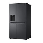 LG 635L Door in Door™ Side by Side (Matte Black Stainless Steel), Energiklass E, Vatten/is utan röranslutning, Smart Diagnosis™ med Wi-Fi, GSJV71MCLE