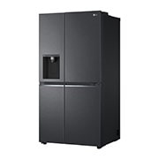 LG 635L Door in Door™ Side by Side (Matte Black Steel), Energiklass E, Vatten/is utan röranslutning, Smart Diagnosis™ med Wi-Fi, GSJV71MCTE