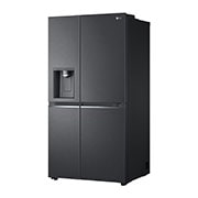 LG 635L Door in Door™ Side by Side (Matte Black Steel), Energiklass E, Vatten/is utan röranslutning, Smart Diagnosis™ med Wi-Fi, GSJV91MCAE