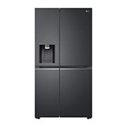 LG 635L Door in Door™ Side by Side (Matte Black Steel), Energiklass E, Vatten/is utan röranslutning, Smart Diagnosis™ med Wi-Fi, GSJV91MCAE