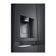 LG 635L Door in Door™ Side by Side (Matte Black Steel), Energiklass E, Vatten/is utan röranslutning, Smart Diagnosis™ med Wi-Fi, GSJV91MCAE