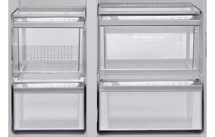 LG Avfrostningsfritt och Side-by-Side skåp med isdispenser (Nettovolym 508 liter), GSL325PZCVD