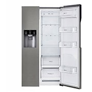 LG 606L Side by Side (Mörkgrå) - Energiklass F, Vatten/is via röranslutning, Smart Diagnosis™, GSL360ICEV
