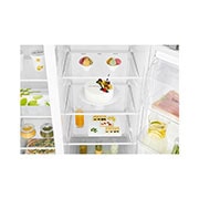LG 606L Side by Side (Mörkgrå) - Energiklass F, Vatten/is via röranslutning, Smart Diagnosis™, GSL360ICEV