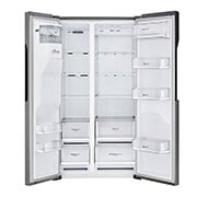 LG 606L Side by Side (Mörkgrå) - Energiklass F, Vatten/is via röranslutning, Smart Diagnosis™, GSL360ICEZ