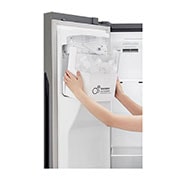 LG 606L Side by Side (Mörkgrå) - Energiklass F, Vatten/is via röranslutning, Smart Diagnosis™, GSL360ICEZ