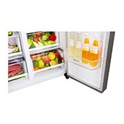 LG 606L Side by Side (Mörkgrå) - Energiklass F, Vatten/is via röranslutning, Smart Diagnosis™, GSL360ICEZ