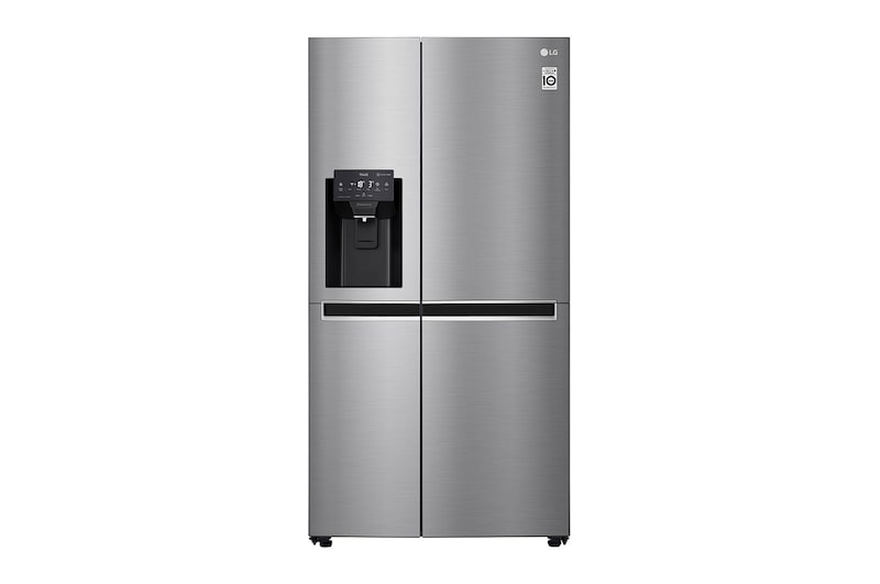 LG 625L Side by Side (Shiny Steel) - Energiklass E, Vatten/is utan röranslutning, Smart Diagnosis™ med Wi-Fi, GSL461ICEE