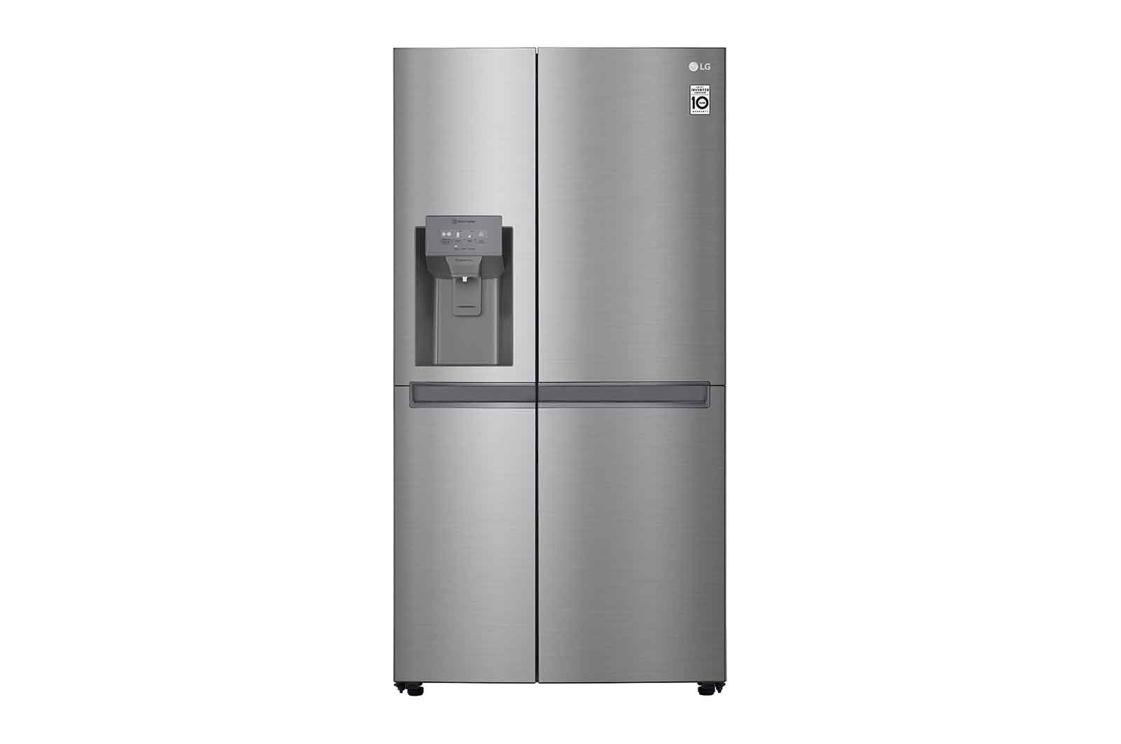 601L Side by Side (Shiny Steel) - Is- & vattendispenser Energiklass F Plumbing, Smart Diagnosis™ med wifi
