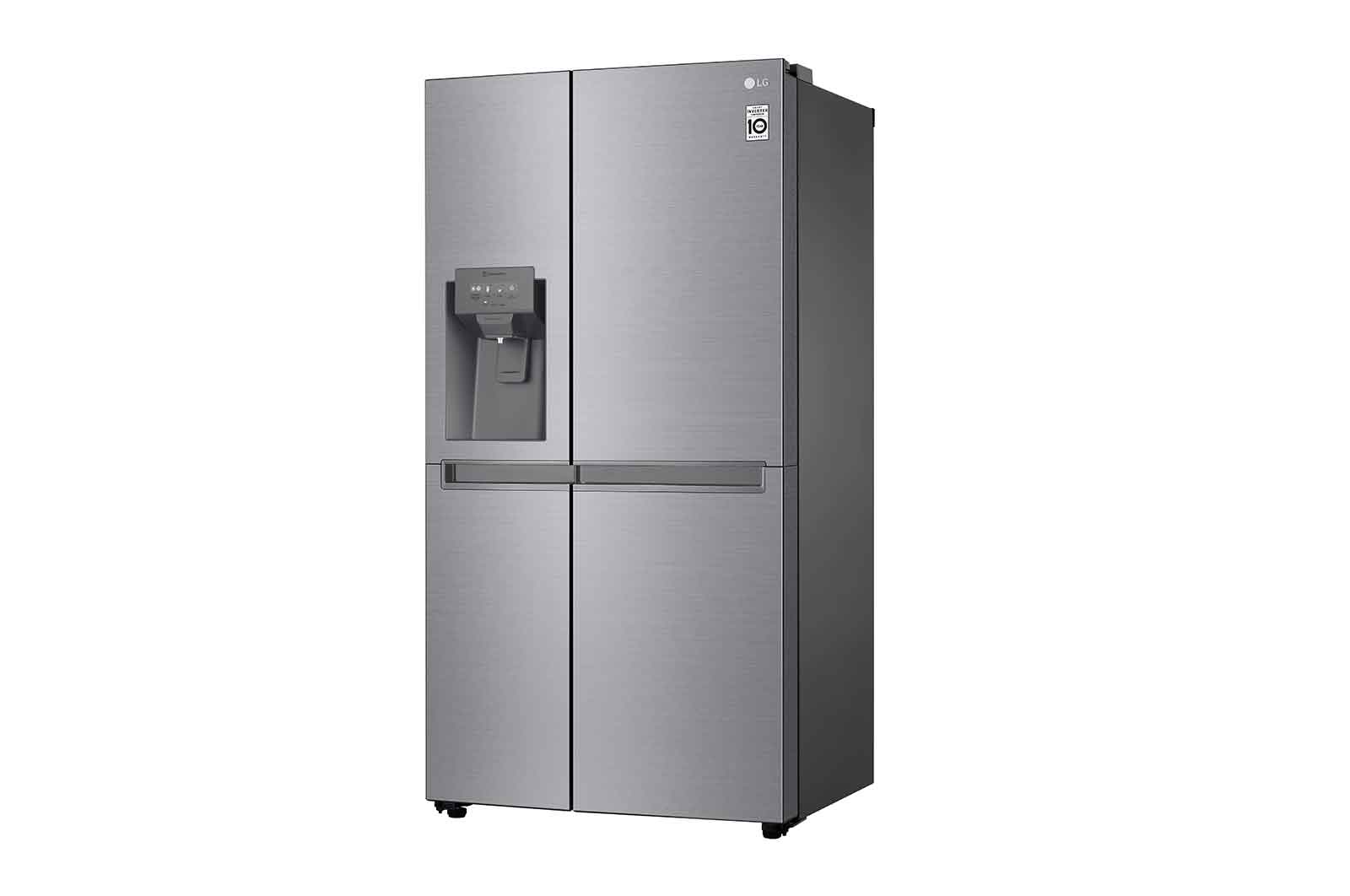 LG 625L Side by Side (Shiny Steel) - Energiklass F, Vatten/is via röranslutning, Smart Diagnosis™, GSL480PZXV