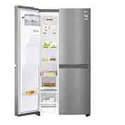 LG 625L Side by Side (Shiny Steel) - Energiklass F, Vatten/is via röranslutning, Smart Diagnosis™, GSL480PZXV