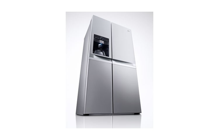 LG Avfrostningsfritt och Side-by-Side skåp med isdispenser (Nettovolym 540 liter), GSL545NSQZ