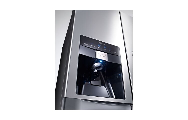 LG Avfrostningsfritt och Side-by-Side skåp med isdispenser (Nettovolym 540 liter), GSL545NSQZ