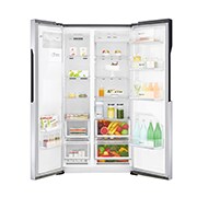 LG 606L Side by Side (Shiny Steel) - Energiklass F, Vatten/is utan röranslutning, Smart Diagnosis™, GSL561PZUZ