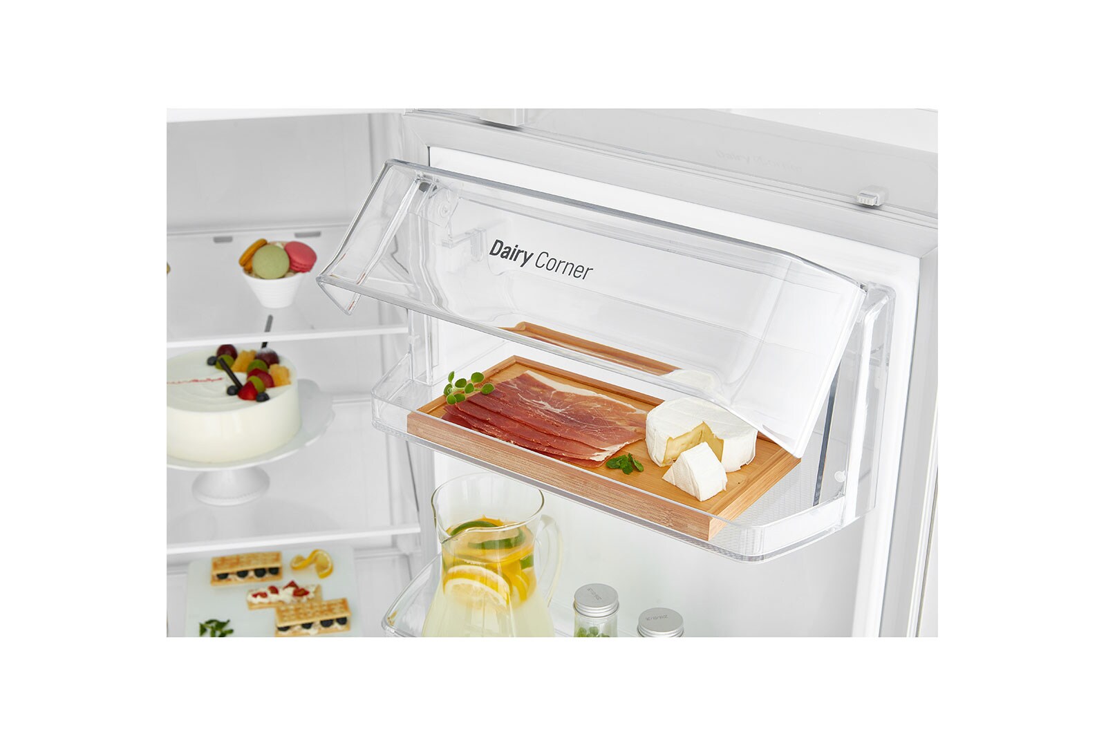LG 625L Side by Side (Vit) - Energiklass F, Vatten/is via röranslutning, Smart Diagnosis™ med Wi-Fi, GSL760SWXV