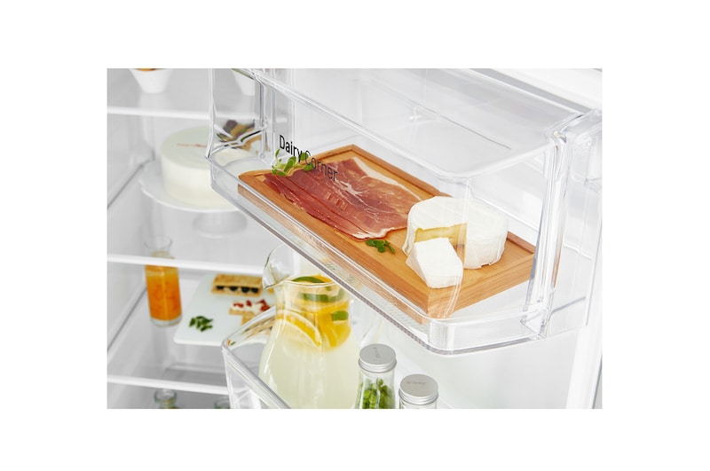 LG 625L Side by Side (Vit) - Energiklass F, Vatten/is via röranslutning, Smart Diagnosis™ med Wi-Fi, GSL760SWXV