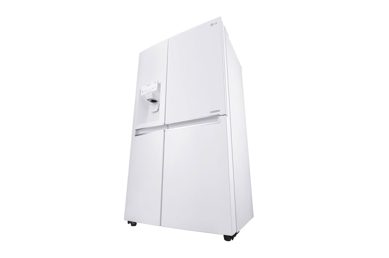 LG 625L Side by Side (Vit) - Energiklass F, Vatten/is utan röranslutning, Smart Diagnosis™ med Wi-Fi, GSL761SWYV