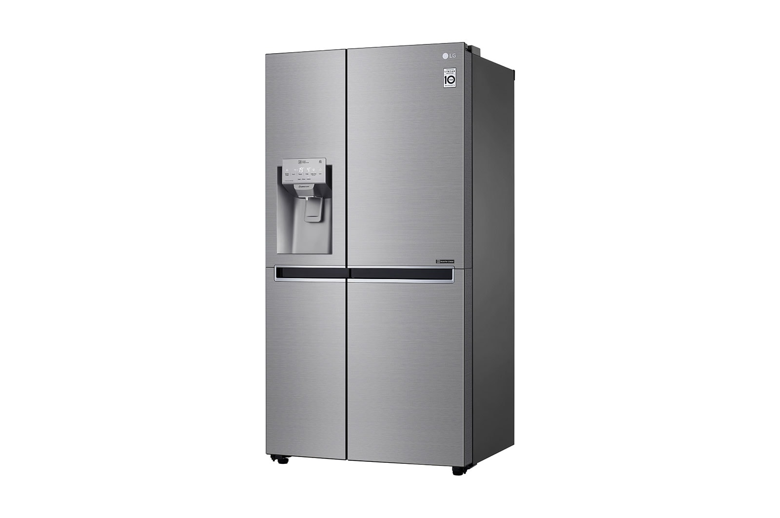 LG 625L Side by Side (Shiny Steel) - Energiklass F, Vatten/is via röranslutning, Smart Diagnosis™ med Wi-Fi, GSL960PZUZ