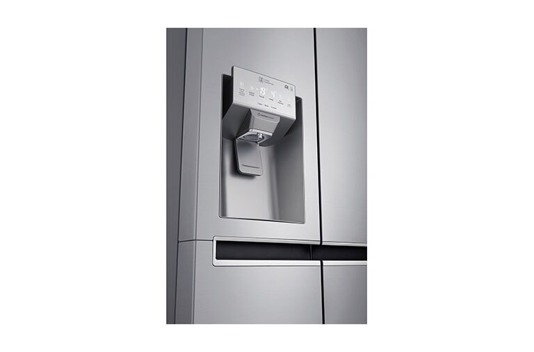 LG 625L Side by Side (Shiny Steel) - Energiklass F, Vatten/is utan röranslutning, Smart Diagnosis™ med Wi-Fi, GSL961PZUZ