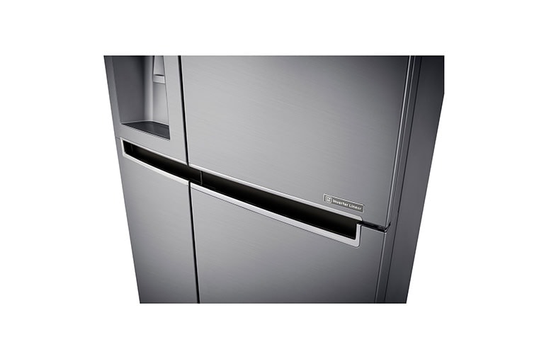 LG 625L Side by Side (Shiny Steel) - Energiklass F, Vatten/is utan röranslutning, Smart Diagnosis™ med Wi-Fi, GSL961PZUZ