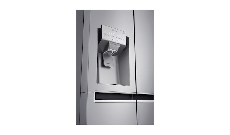 LG 625L Side by Side (Shiny Steel) - Energiklass F, Vatten/is utan röranslutning, Smart Diagnosis™ med Wi-Fi, GSL961PZUZ