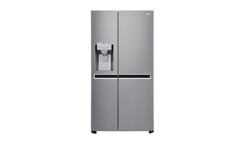 LG 625L Side by Side (Shiny Steel) - Energiklass F, Vatten/is utan röranslutning, Smart Diagnosis™ med Wi-Fi, GSL961PZUZ