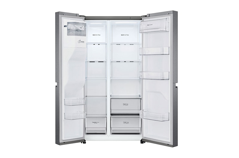 LG 634L Side by Side (Dark Graphite), Is- & vattendispenser, Energiklass F, Vatten/is via röranslutning, Smart Diagnosis™, GSLV30DSXM