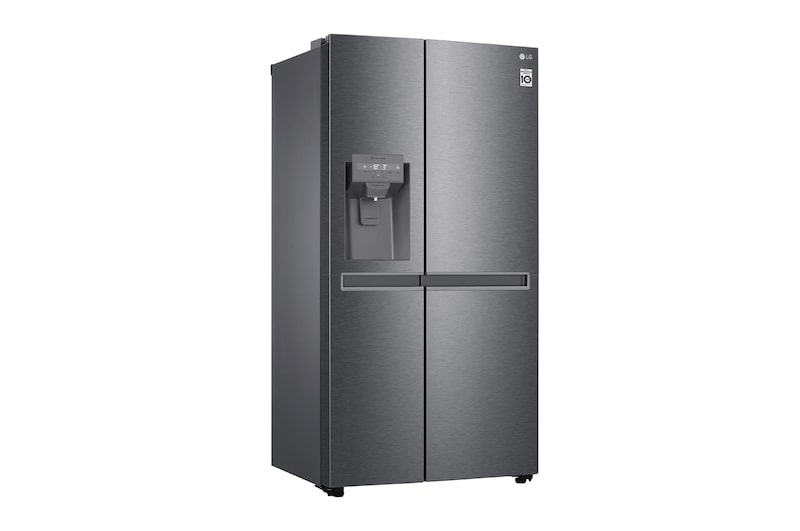 LG 634L Side by Side (Dark Graphite), Is- & vattendispenser, Energiklass F, Vatten/is utan röranslutning, Smart Diagnosis™, GSLV31DSXM