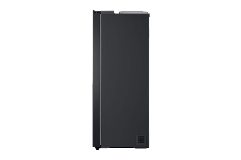 LG 634L Side by Side (Matte Black Stainless Steel), Is- & vattendispenser, Energiklass F, Vatten/is utan röranslutning, Smart Diagnosis™, GSLV31MCXM