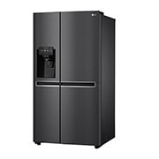 LG 634L Side by Side (Matte Black Stainless Steel), Is- & vattendispenser, Energiklass F, Vatten/is utan röranslutning, Smart Diagnosis™, GSLV31MCXM