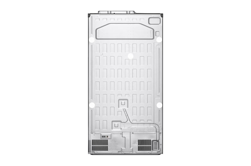 LG 635L Side by Side (Shiny Steel), Is- & vattendispenser, Energiklass F, Vatten/is via röranslutning, Smart Diagnosis™, GSLV50PZXM