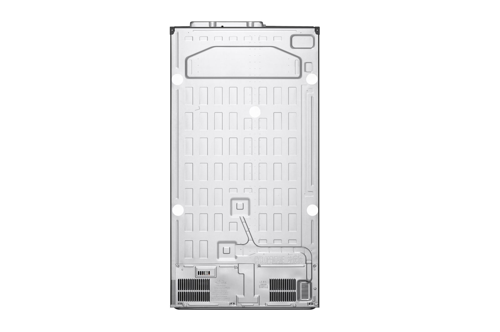 LG 635L Side by Side (Shiny Steel), Is- & vattendispenser, Energiklass E, Vatten/is via röranslutning, Smart Diagnosis™ med Wi-Fi, GSLV70PZLE