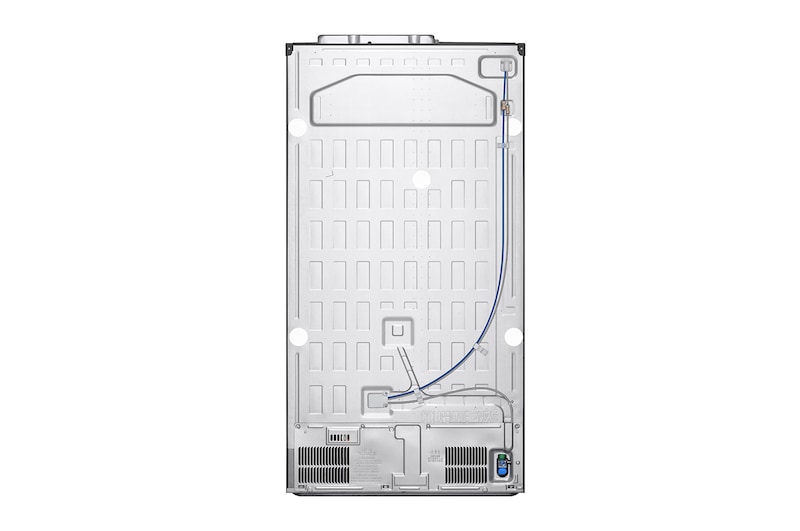LG 635L Side by Side (Shiny Steel, Is- & vattendispenser, Energiklass D, Vatten/is via röranslutning, Smart Diagnosis™ med Wi-Fi, GSLV70PZTD