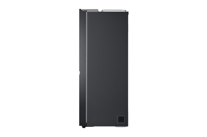 LG 635L Side by Side (Matte Black Steel), Is- & vattendispenser, Energiklass E, Vatten/is utan röranslutning, Smart Diagnosis™ med Wi-Fi, GSLV71MCLE