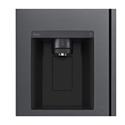 LG 635L Side by Side (Matte Black Steel), Is- & vattendispenser, Energiklass E, Vatten/is utan röranslutning, Smart Diagnosis™ med Wi-Fi, GSLV71MCTE