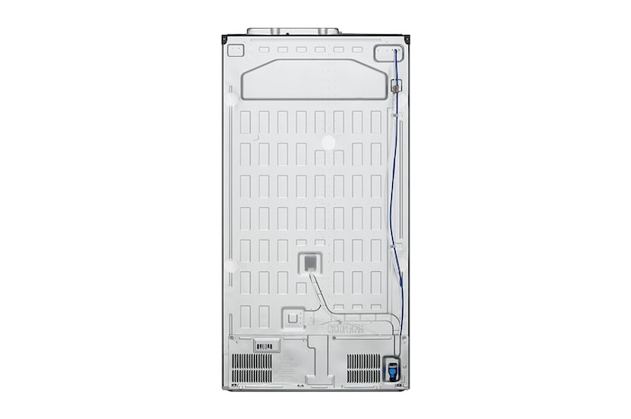 LG 635L Side by Side (Shiny Steel), Is- & vattendispenser, Energiklass E, Vatten/is utan röranslutning, Smart Diagnosis™ med Wi-Fi, GSLV71PZLE