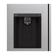 LG 635L Side by Side (Shiny Steel), Is- & vattendispenser, Energiklass E, Vatten/is utan röranslutning, Smart Diagnosis™ med Wi-Fi, GSLV71PZLE
