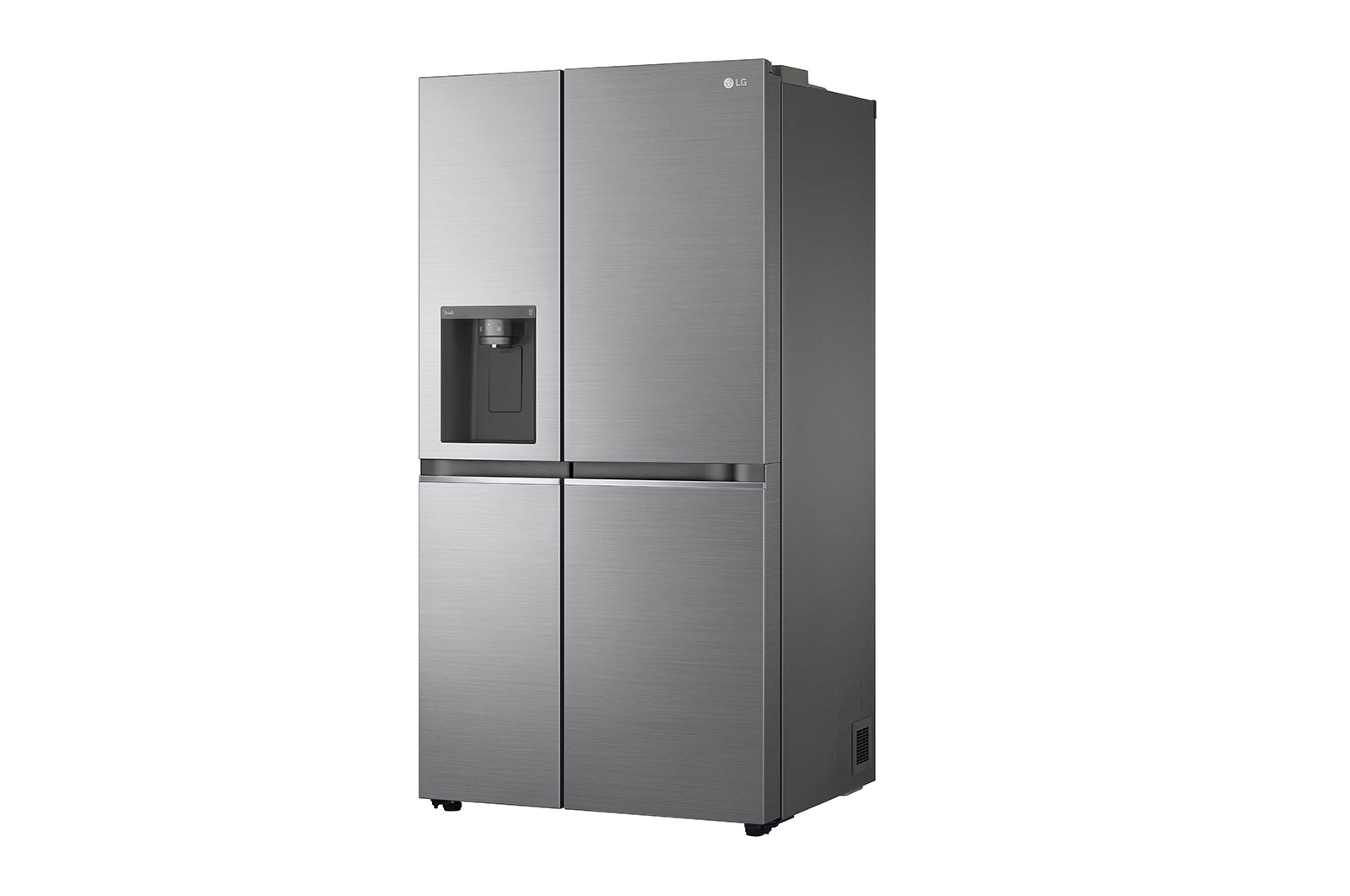 LG 635L Side by Side (Shiny Steel, Is- & vattendispenser, Energiklass D, Vatten/is utan röranslutning, Smart Diagnosis™ med Wi-Fi, GSLV71PZTD
