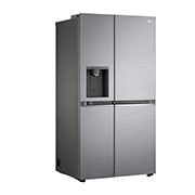 LG 635L Side by Side (Shiny Steel, Is- & vattendispenser, Energiklass D, Vatten/is utan röranslutning, Smart Diagnosis™ med Wi-Fi, GSLV71PZTD