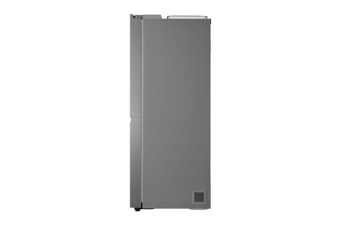 LG 635L Side by Side (Shiny Steel), Is- & vattendispenser, Energiklass F, Vatten/is via röranslutning, Smart Diagnosis™ med Wi-Fi, GSLV90PZAM