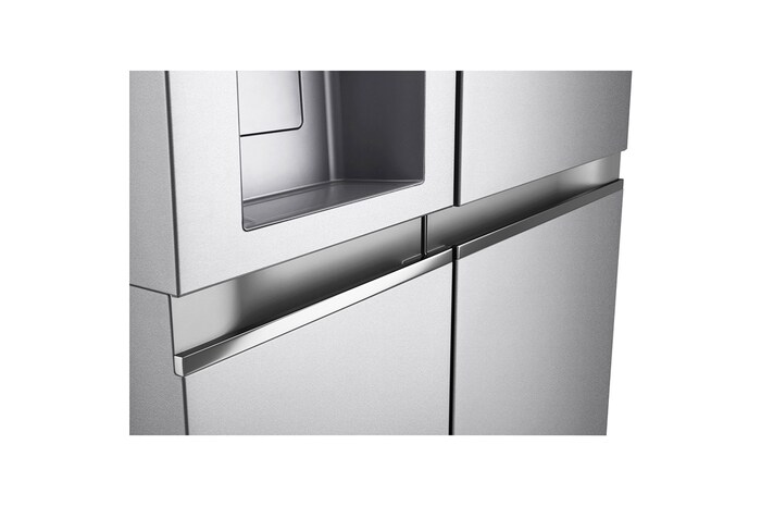 LG 635L Side by Side (Metal Sorbet), Is- & vattendispenser, Energiklass C, Vatten/is utan röranslutning, Smart Diagnosis™ med Wi-Fi, GSLV91MBAC