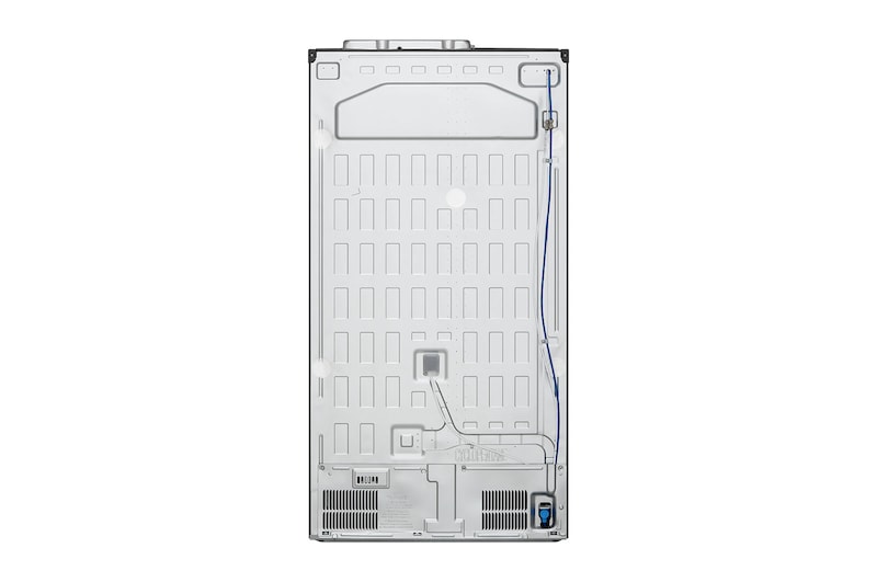 LG 635L Side by Side (Matte Black), Is- & vattendispenser, Energiklass D, Vatten/is utan röranslutning, Smart Diagnosis™ med Wi-Fi, GSLV91MCAD