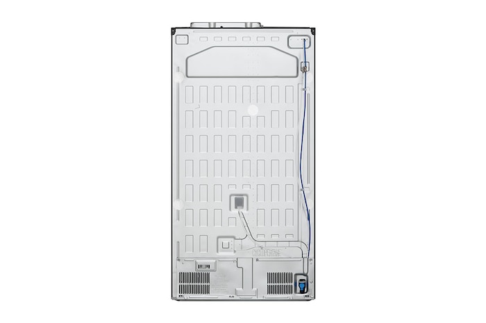 LG 635L Side by Side (Matte Black), Is- & vattendispenser, Energiklass D, Vatten/is utan röranslutning, Smart Diagnosis™ med Wi-Fi, GSLV91MCAD