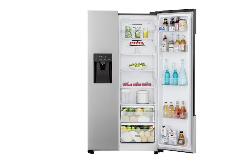 LG 562L Side by Side (Silver), Energiklass E, Vatten/is utan röranslutning, GSM32HSBEH