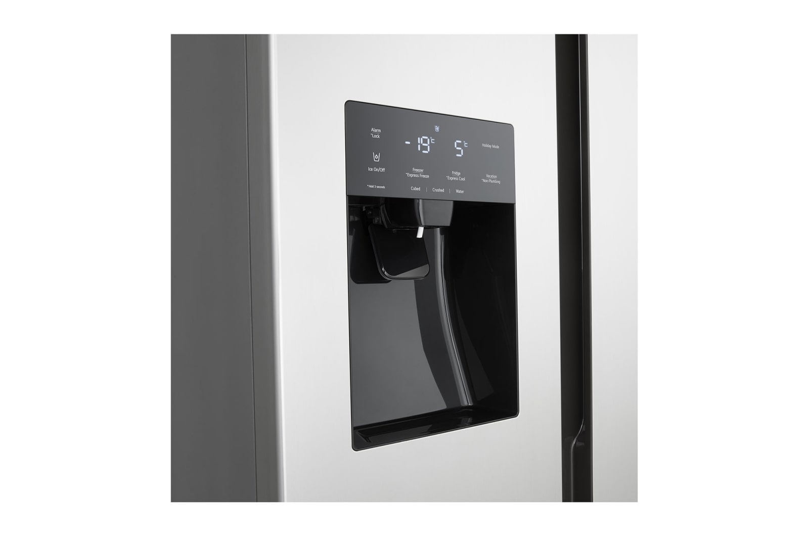 LG 562L Side by Side (Silver), Energiklass E, Vatten/is utan röranslutning, GSM32HSBEH