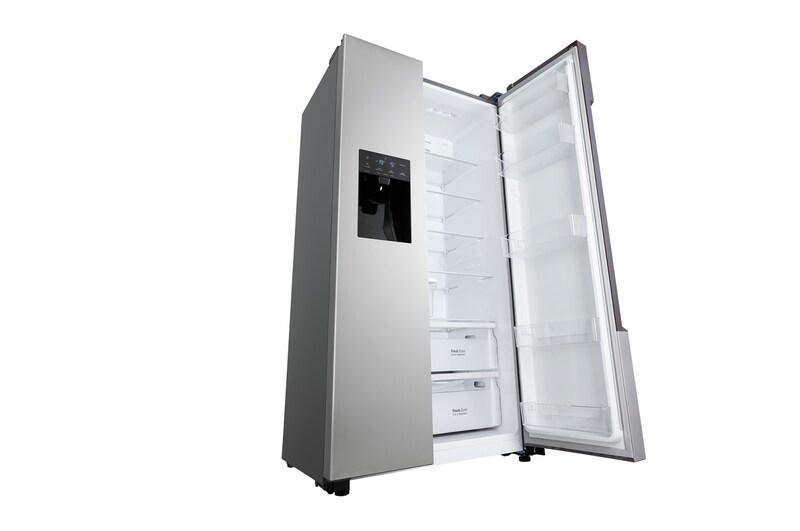 LG 562L Side by Side (Silver), Energiklass E, Vatten/is utan röranslutning, GSM32HSBEH