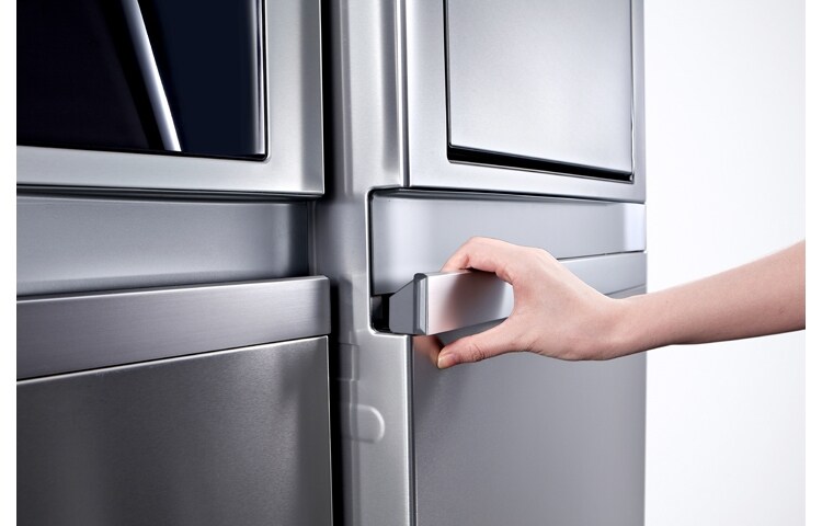 LG Avfrostningsfritt och  Side-by-Side skåp med isdispenser och minibar (Nettovolym 540 liter), GSP545NSQZ