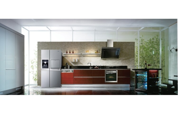 LG Avfrostningsfritt och  Side-by-Side skåp med isdispenser och minibar (Nettovolym 540 liter), GSP545NSQZ